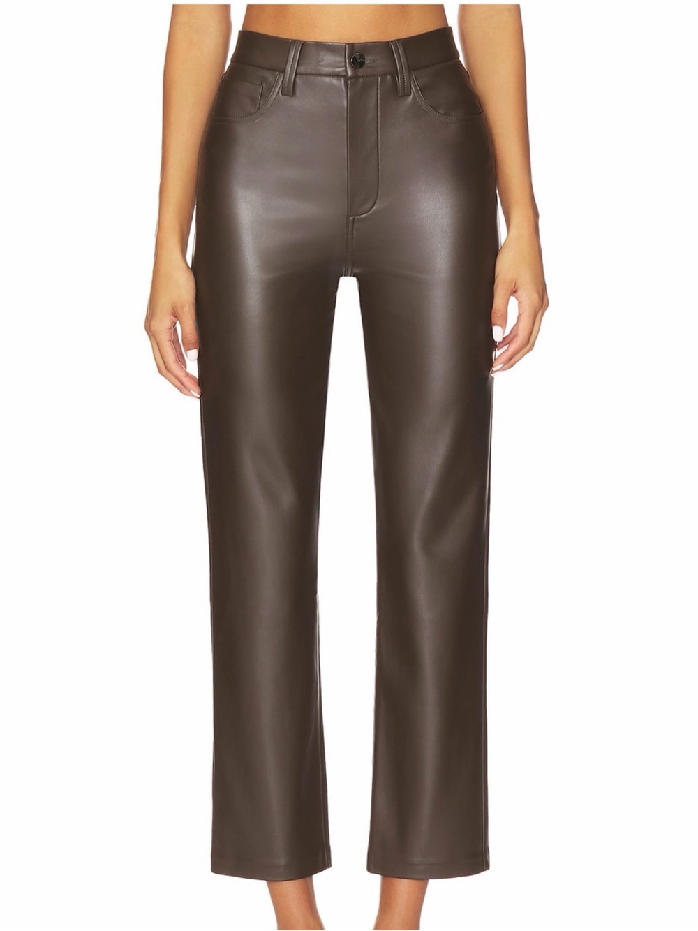 Faux Leather Flare-Leg Pants - Brown. Brand: Dear John, Jeanne pant